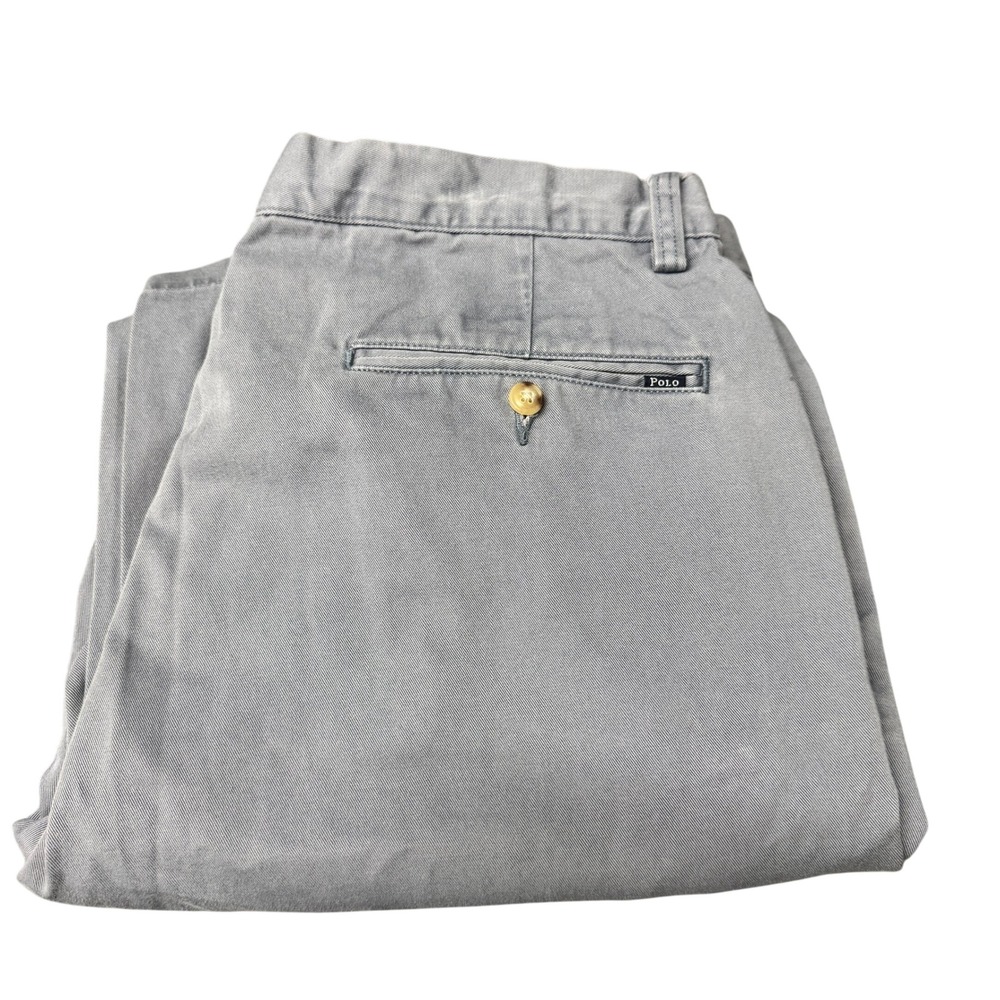 Polo Ralph Lauren Chino Pants Mens 34x30 Classic Fit Grayish Blue Coastal